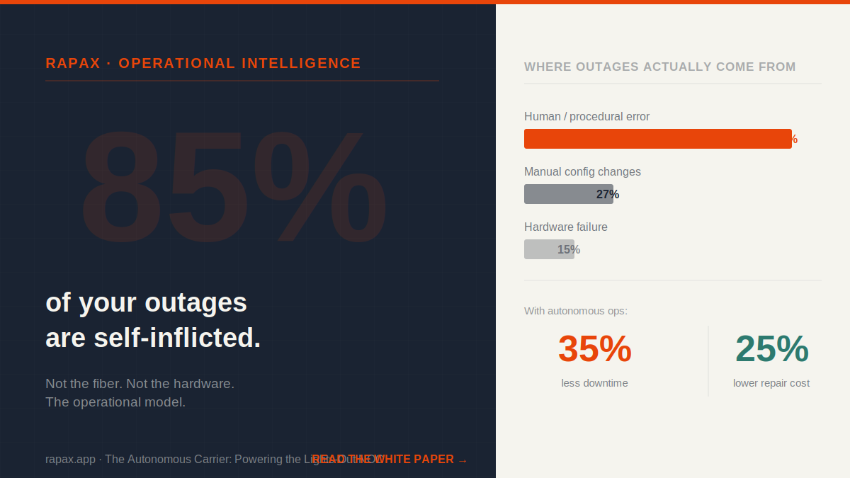 85% of Your Outages Are Self-Inflicted